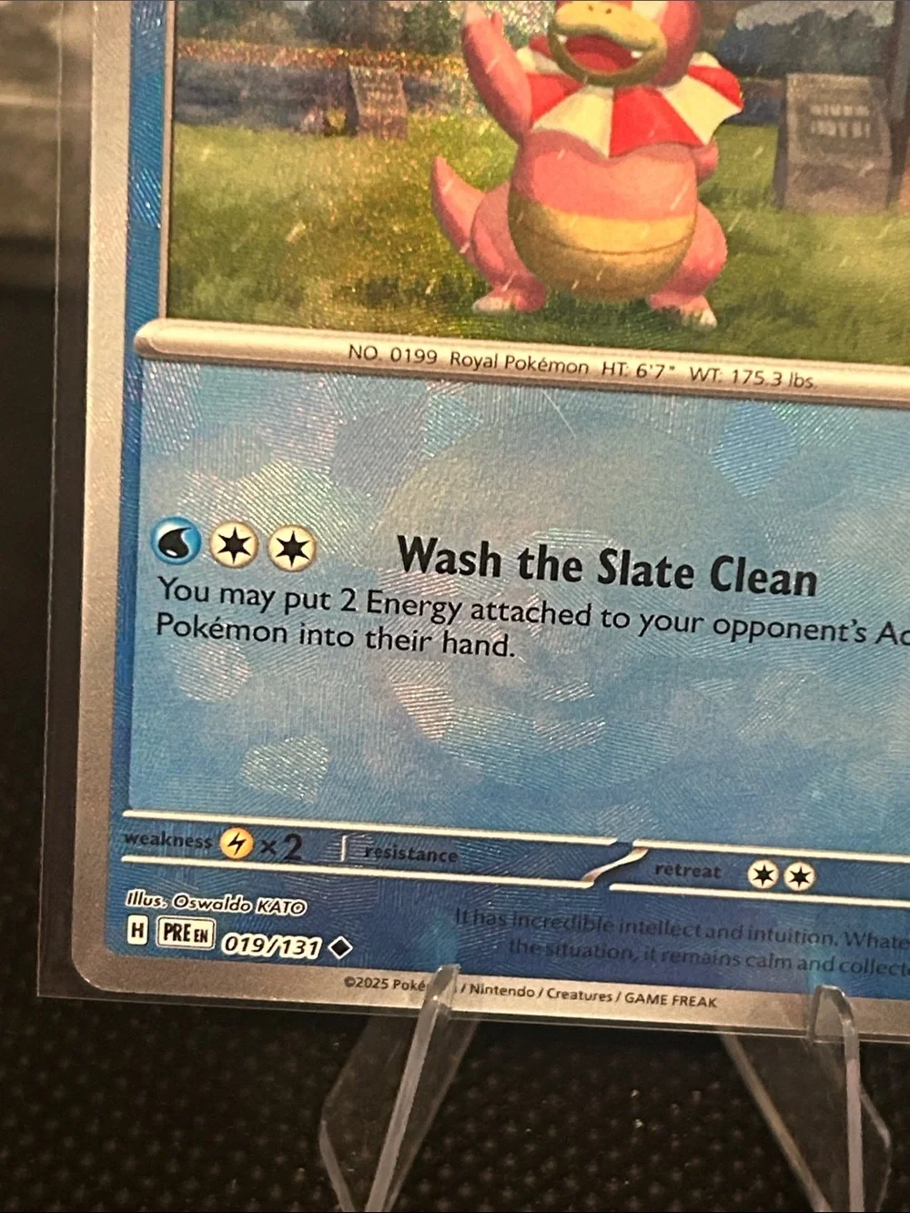 Pokemon Slowking Pokeball 019/131 Holo from Prismatic Evolutions M/NM